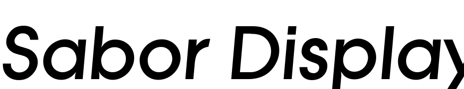 Sabor Display SSi Italic Font Download Free